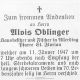 OBLINGER Alois